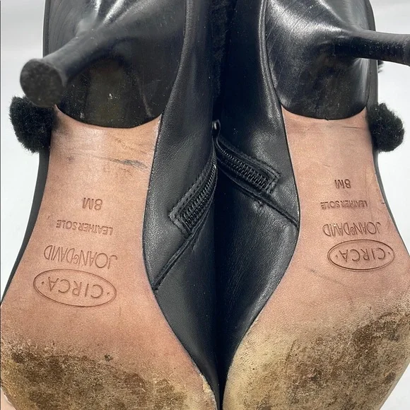 Circa Joan David Designers Ladies Black Leather Booties 8